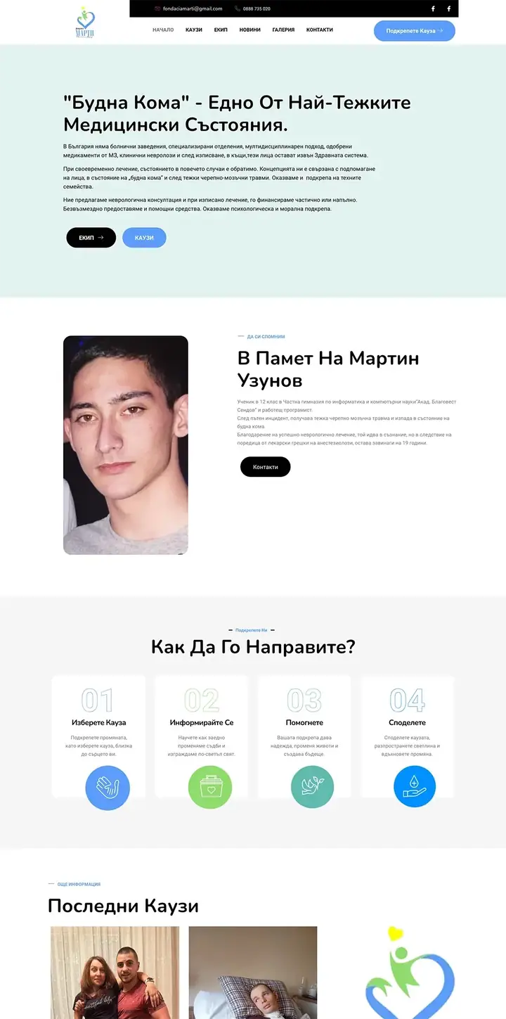 Проект Fondaciamarti.com на 88Lab