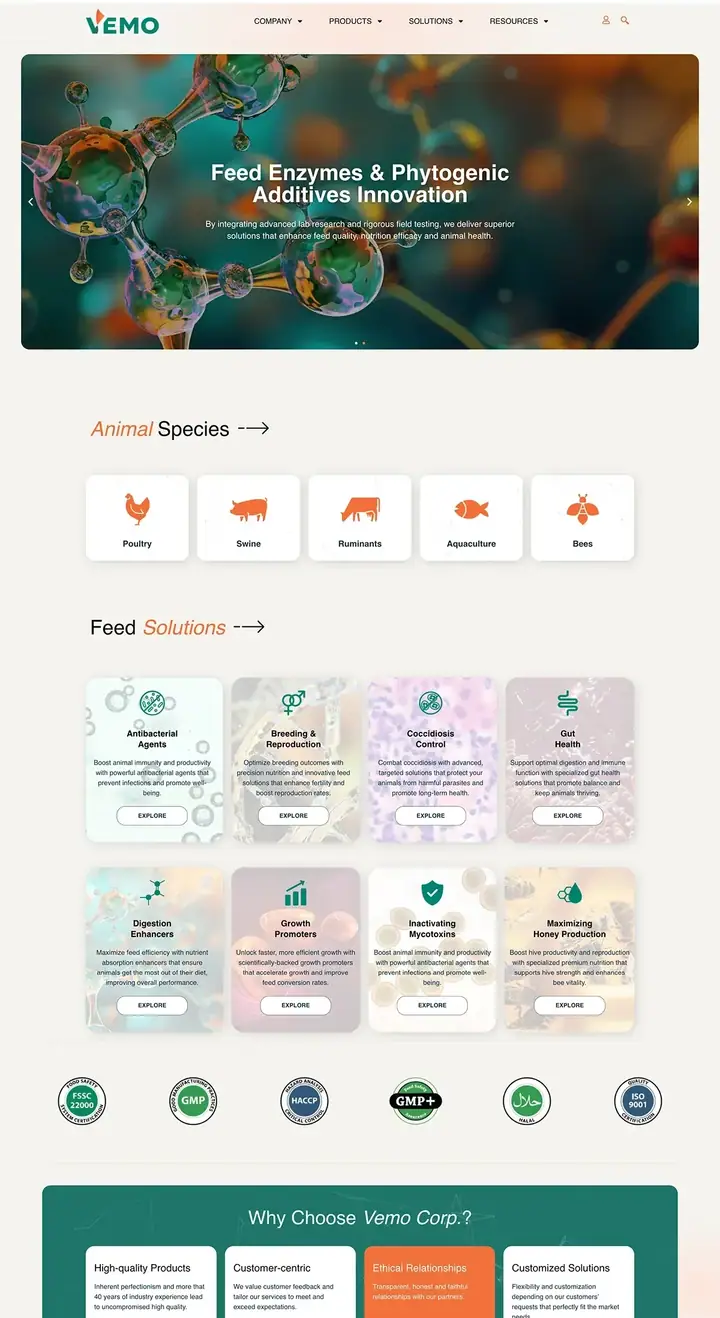 Проект Vemofeed.com на 88Lab